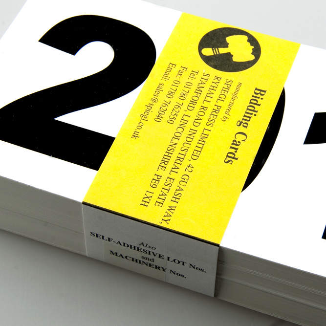 Auctioneers Bidding Cards